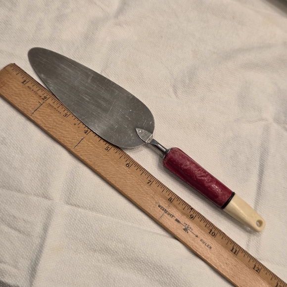 Vtg A & J Stainless Steel Spatula Red White Handle Ekco USA - Picture 9 of 10